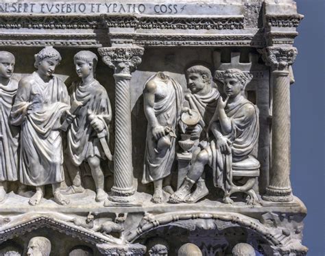 Sarcophagus of Junius Bassus: An Intricate Dance of Ancient Roman Beliefs and Exquisite Craftsmanship!